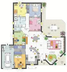 Maison Familiale 4 Chambres Avec Bureau Terrasse Garage Et Cellier Plan Maison 4 Chambres Plan Maison Maison 4 Chambres