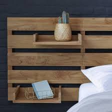 Tete De Lit En Bois De Teck 270 Urbain Teck Brut Tikamoon La Redoute Lit Rangement Tete De Lit Avec Rangement Tete De Lit Bois