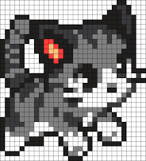 Gatito Pixel Art Chaton Dessin Petit Carreau Pixel Art Facile