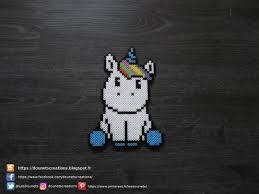 Petite Licorne Perles Hama Little Unicorn Perler Beads Perles A Tisser Perles Hama Perles Hama Kawaii