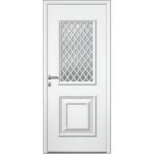 Porte D Entree Sur Mesure En Aluminium Utah Grille Artens Leroy Merlin Entree Portes Porte Garage