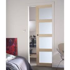 Systeme Pour Pose A Galandage Integra Soft Porte Seule Plaque Ayous 4 Carreaux Vitres 83cm Poignee De Porte Amenagement Placard Portes Vitrees Interieures