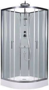 Cabine De Douche Gris Profiles En Aluminium Chrome H 225 Cm L 90 Cm P 90 Cm Brico Depot Cabine De Douche Douche Grise Cabine De Douche Integrale