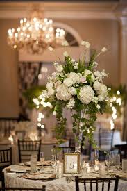 Classic White And Gold Wedding From Justin Demutiis Photography Wedding Floral Centerpieces White Wedding Centerpieces Flower Centerpieces Wedding