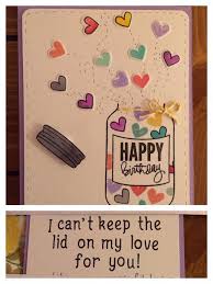 Homemade Handmade Birthday Card Ideas For Boyfriend Exploding Love Bday Jar Diy Birthday Card For Boyfriend Birthday Cards Diy Birthday Cards