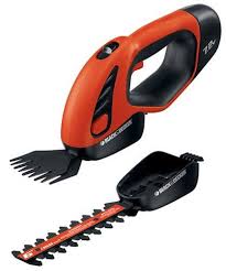 Black And Decker Hedge Trimmer Battery Charger Power Scissors Black Decker Garden Tool Set Hedge Trimmers
