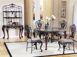 Anyone Know Where I Can Find This 2004 Ashley Pheasant Run Dinette Set I Purchased This Set Glass Dining Room Table Glass Dining Table Set Metal Dining Room
