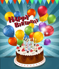 Happy Birthday Cake And Balloons Pictures Pin By Rosanne Romano On Greetings Occasions Happy Birthday Posters Happy Birthday Celebration Birthday Cake With Candles