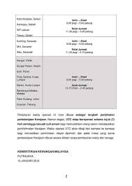 Makluman Pindaan Waktu Operasi Pusat Info Kemalangan Bencana Malaysia Facebook