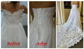 Wedding Gown Alteration From Zipper To Corset Gown Alterations Wedding Gown Alterations Bridal Alterations