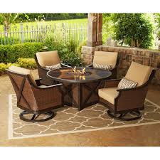 Member S Mark Berkeley 5 Piece Fire Chat Set Outdoor Furniture Sets Outdoor Seating Set White Furniture Living Room