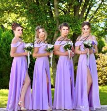 Chiffon Elegant Beach Bridesmaid Dresses A Line Spaghetti Backless Si Purple Wedding Dress Bridesmaid Light Purple Bridesmaid Dresses Purple Bridesmaid Dresses