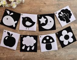 Black And White Baby Toys Etsy Felt Cards Black And White For Newborn Pdf Pattern High Etsy Soft Book Baby Flash Cards High Contrast Images