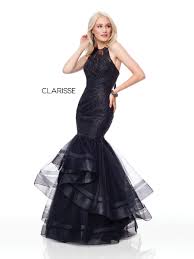 5016 Black Fit To Flare Prom Dress With A Lace Top And Tulle Bottom Beautiful Prom Dresses Red Prom Dress Long Prom Dresses