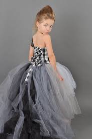 Black And White Flower Girl Dress W Mullet By Bellabeancouture 170 00 Flower Girl Dresses White Flower Girl Dresses Flower Girl