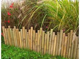 Bordure De Jardin En Bambou Naturel Bordure De Jardin Bambous Jardin Jardins