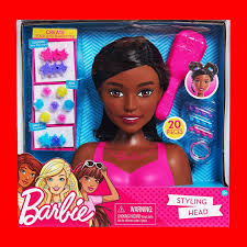 Black Barbie Styling Head 40 49 Barbie Doll Fab Friends African American Styling Head Deluxe Black Hair 20 Piece Barbie Styling Head Barbie Dolls Barbie