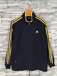Black And Gold Adidas Tracksuit Top Adidassweater Adidastracktop Niketracktop Nikewindbreaker Mensadidas Adidascasual Activewearjacket Unique Sweatshirt Vintage Adidas Jackets