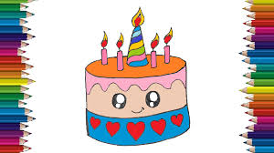 Birthday Cake Birthday Card Drawing Ideas For Kids How To Draw A Unicorn Birthday Cake Cute And Easy Birthday Cake Drawing Step By Step For Kids With Unicorn Birthday Cake Happy Birthday Drawings Cake Drawing