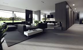 Black And White Modern House Interior Minimalist Home Interior Design Modern House Design Interior Architecture Design