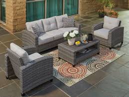 Salerno Aluminum Outdoor Wicker 4 Pc Sofa Group Fortunoff Backyard Store Teak Outdoor Weathered Teak Outdoor Wicker