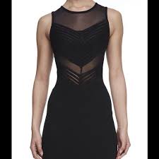 Black Mesh Dress Sleeveless Mesh Bodycon Dress Mesh And Black Stripes On Top Front Half Of Dress Solid Black O Black Mesh Dress Mesh Dress Mesh Bodycon Dress
