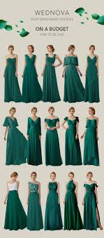 Popular Chiffon Bridesmaid Dresses A Line Dark Green Dress All Styles Size Wedding 2018 Wed Green Wedding Dresses Green Bridesmaid Dresses Dark Green Dress