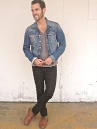 Black Pants And Blue Denim Jacket Pin By Ave Styles On Menswear Mens Fashion Denim Jeans Outfit Men Mens Fashion Blazer
