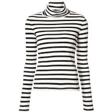 Black And White Striped Turtleneck Sweater Veronica Beard Turtleneck Striped Jumper 175 Liked On Polyvore Featuring Tops Sweaters Black Tu Striped Turtleneck White Turtleneck Sweater Turtle Neck