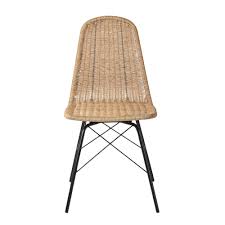 Chaise De Jardin En Resine Tressee Imitation Rotin Et Metal Noir Beckett Sedie