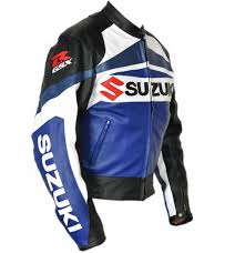 Black And Blue Motorcycle Jacket Suzuki Motorbike Leather Jacket Sport Motorcycle Leather Jacket With Ce Aromour Ebay Motorbike Leathers Sport Motorcycle Motorcycle Racing Jacket