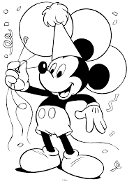 Black And White Mickey Mouse Clipart Free Mickey Mouse Clipart Free Large Images Mickey Coloring Pages Mickey Mouse Coloring Pages Happy Birthday Coloring Pages
