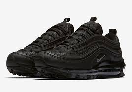 All Black Air Max 97 Mens Nike Air Max 97 Triple Black Release Date 921733 001 Sneakernews Com Nike Air Max All Black Nike Shoes Nike Air Max 97