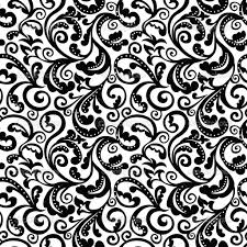 Black And White Floral Pattern Vector Black And White Floral Seamless Pattern Black And White Flowers Floral Pattern Wallpaper Textured Background