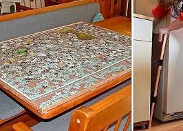 Bits And Pieces Puzzle Board With Drawers 1500 Piece Large Jigsaw Puzzle Board Portable Vertical Storage Caddy Wood Frame Mothers Day Gift Puzzle Storage Jigsaw Puzzle Table Jigsaw Puzzles