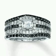 Black And White Diamonds Wedding Ring Set Kay Jewelers Diamond Bridal Sets Kay Jewelers Bridal Sets Bridal Bling