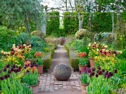 Monty Don Longmeadow Jewel Garden I Like The Way Matching Pots Are Used To Edge The Beds In Late Summer They H Longmeadow Garden Garden Design Meadow Garden