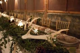 The Hunt Is Over Best Hunting Themed Weddings I Do Y All Wedding Themes Winter Hunting Wedding Theme Antler Wedding Decor