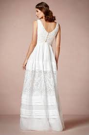Collette Dinnigan Ivory Lace And Ramie Gown Bhldn Cotton Wedding Dresses Eyelet Wedding Dress Different Wedding Dresses