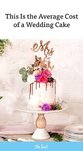 This Is The Average Cost Of A Wedding Cake Wedding Cake Cost Wedding Cakes Cake