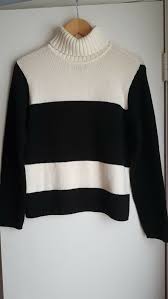 Black And White Striped Turtleneck Sweater Talbots Petite Black And White Turtleneck Sweater M Fashion Clothing Shoes Accessories Womensclothing Sweaters Ebay L Ladies Turtleneck Sweaters