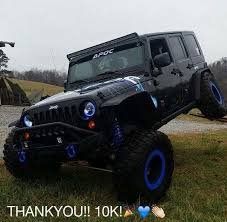Black And Blue Jeep Wheels Black Jeep Blue Lights Super Images Jeep Lifestyle Jeep Wheels
