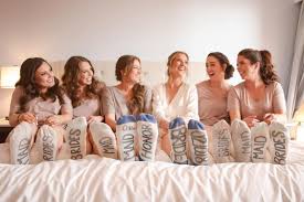 Sophisticated Ivory And Champagne Rooftop Wedding Hyatt Regency Clearwater Beach Bridesmaid Get Ready Outfit Bridal Party Getting Ready Bridesmaid Getting Ready