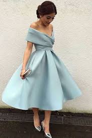 Evening Dress Tea Length Evening Dress Off The Shoulder Evening Dresses Elegant Party Dress For Women Pretty Dresses Knee Length Prom Dress Fashion