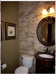 Love The Brick Love The Vanity Bathroom Accent Wall Wallpaper Accent Wall Bathroom Half Bathroom