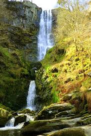 Pistyll Rhaeadr Waterfall In Wales Waterfall Beautiful Waterfalls Beautiful Landscapes