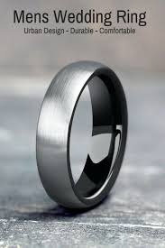 Brushed Silver Black Ruby Wedding Rings Engagement Rings Vintage Halo Wedding Rings Unique