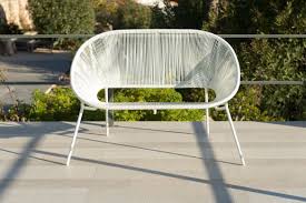 Acapulco Panca Lounge Bianco H 81 5 X W 117 X D 67 2 Cm Acapulco Lounge Banc