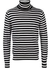 Black And White Striped Turtleneck Sweater Ps By Paul Smith Striped Turtleneck Jumper