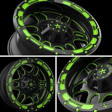 Black And Neon Green Rims Rbp Green Wheels Wheel Rims Bike Drawing Truck Rims
